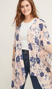 NWT Pink Floral Kimono Shall Read Description
